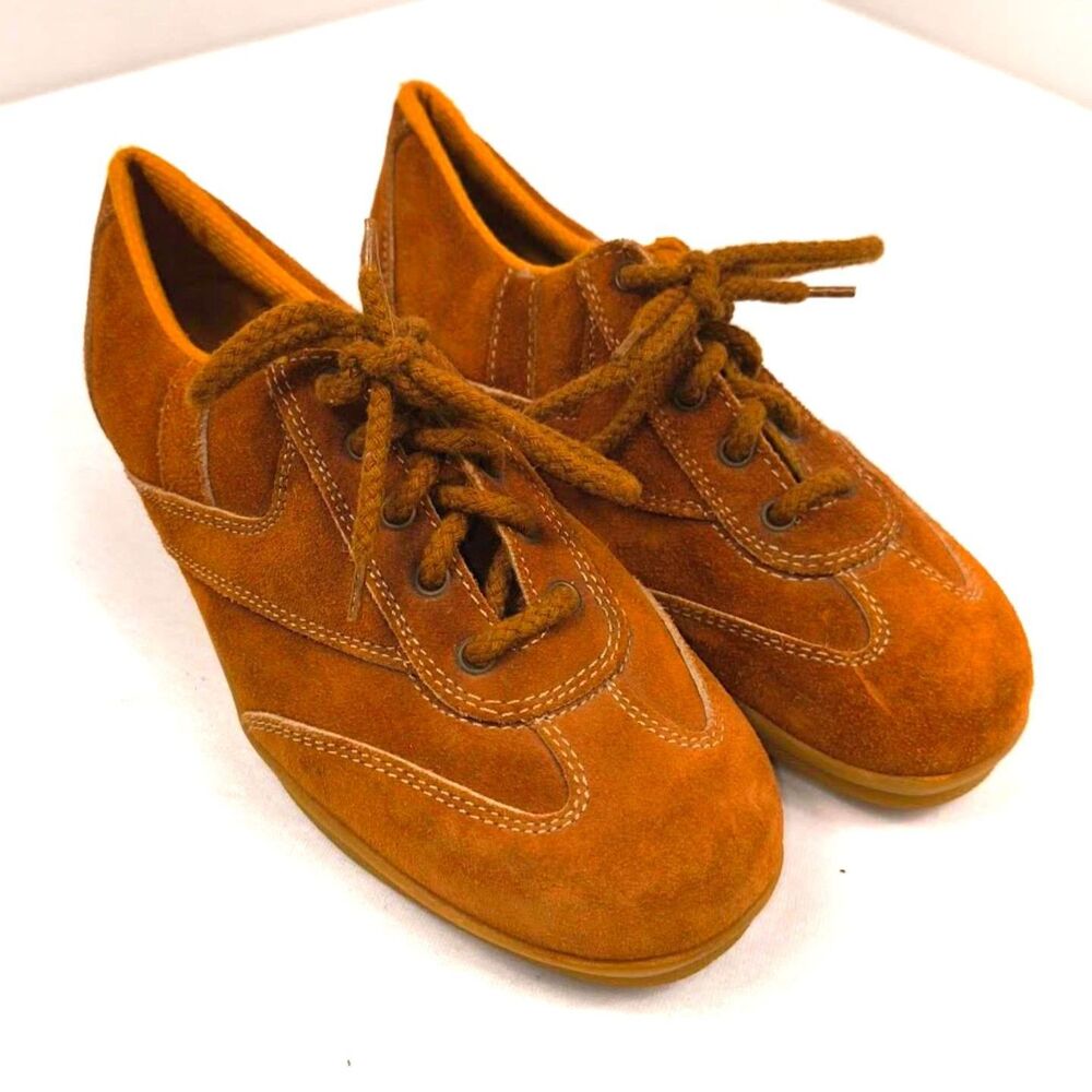 VTG Men's ULTRA RARE CHARTERHOUSE Suede Tennis Shoes Made in Spain US Size 7.5 D
